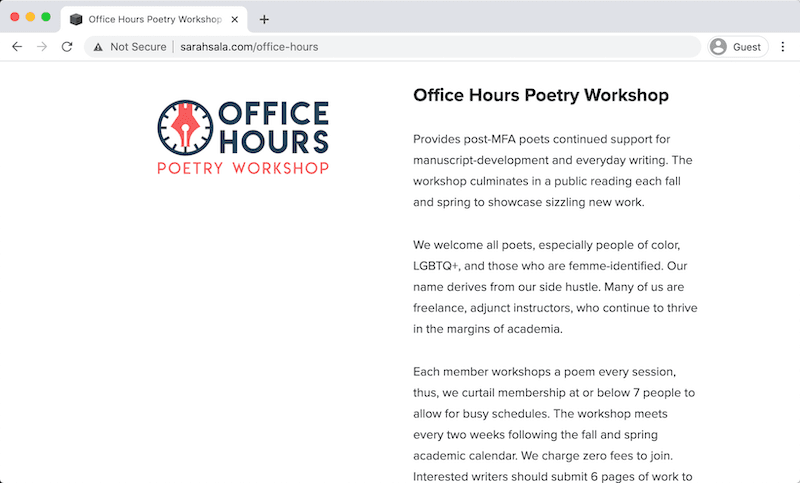 Office Hours website